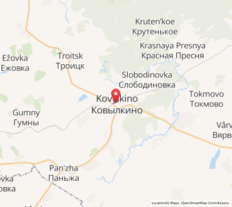 Map of Kovylkino, Mordoviya Republic