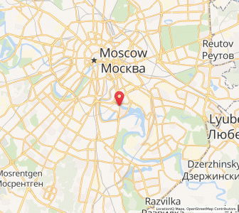 Map of Kozhukhovo, Moscow Oblast