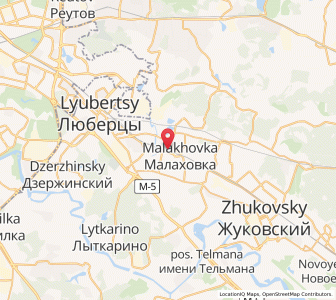 Map of Kraskovo, Moscow Oblast