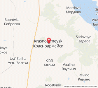 Map of Krasnoarmeysk, Saratov Oblast