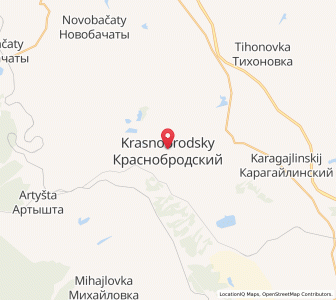 Map of Krasnobrodskiy, Kuzbass