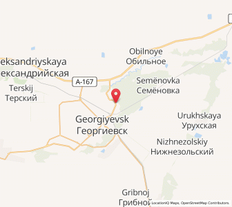 Map of Krasnokumskoye, Stavropol Kray