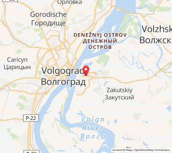Map of Krasnoslobodsk, Volgograd Oblast