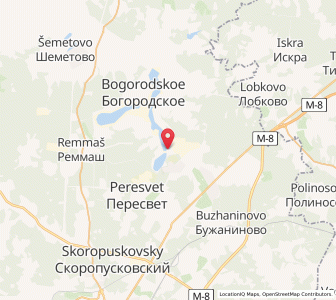 Map of Krasnozavodsk, Moscow Oblast