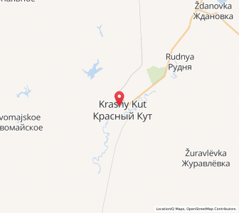 Map of Krasnyy Kut, Saratov Oblast
