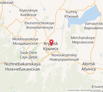 Map of Krymsk, Krasnodar Krai