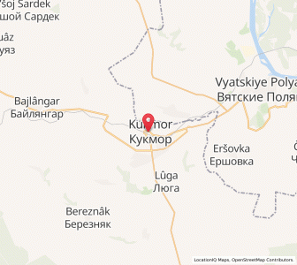 Map of Kukmor, Tatarstan Republic