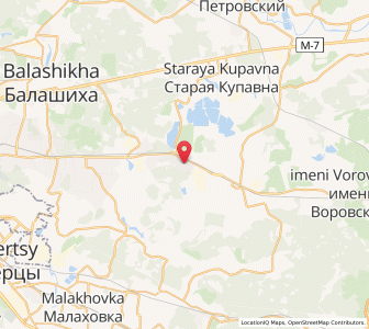 Map of Kupavna, Moscow Oblast