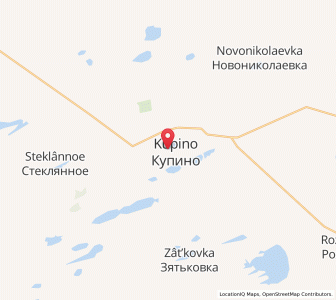 Map of Kupino, Novosibirsk Oblast