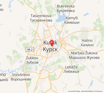 Map of Kursk, Kursk Oblast