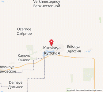 Map of Kurskaya, Stavropol Kray