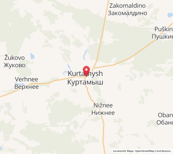Map of Kurtamysh, Kurgan Oblast