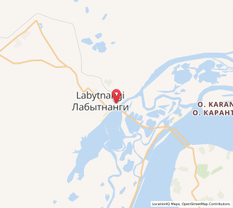 Map of Labytnangi, Yamalo-Nenets