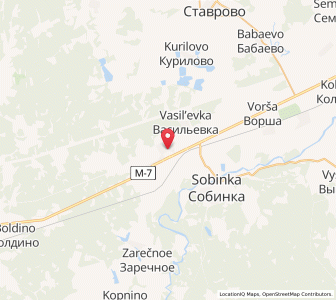 Map of Lakinsk, Vladimir Oblast