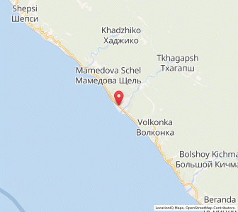 Map of Lazarevskoye, Krasnodar Krai