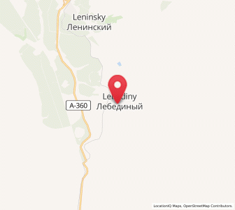 Map of Lebedinyy, Sakha
