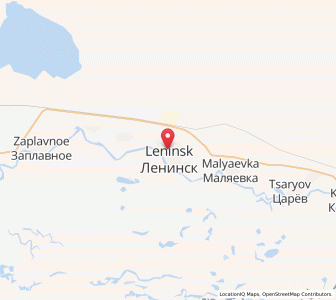 Map of Leninsk, Volgograd Oblast