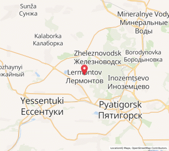 Map of Lermontov, Stavropol Kray