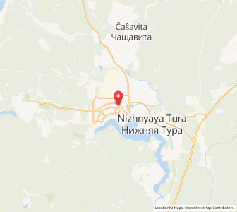 Map of Lesnoy, Sverdlovsk Oblast