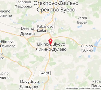 Map of Likino-Dulevo, Moscow Oblast