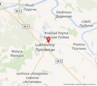 Map of Lukhovitsy, Moscow Oblast