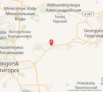 Map of Lysogorskaya, Stavropol Kray