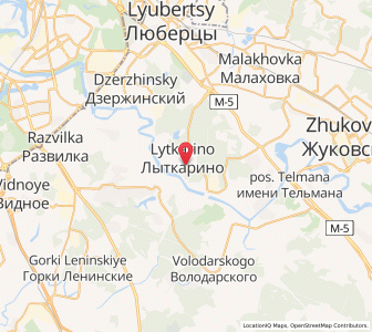 Map of Lytkarino, Moscow Oblast