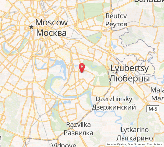 Map of Lyublino, Moscow