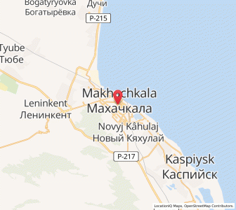 Map of Makhachkala, Dagestan