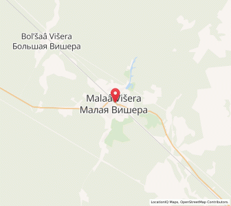 Map of Malaya Vishera, Novgorod Oblast