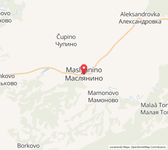 Map of Maslyanino, Novosibirsk Oblast