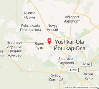 Map of Medvedevo, Mariy-El Republic