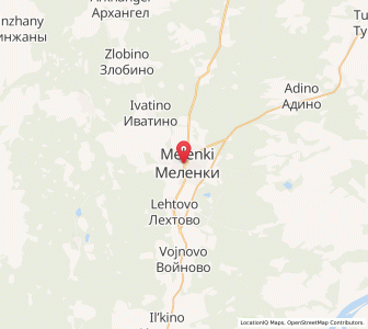 Map of Melenki, Vladimir Oblast
