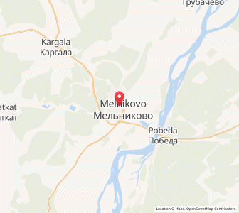 Map of Mel’nikovo, Tomsk Oblast
