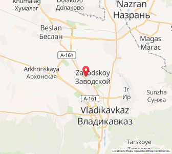 Map of Mikhaylovskoye, North Ossetia–Alania