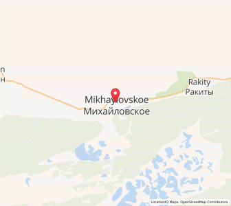 Map of Mikhaylovskoye, Altai Krai