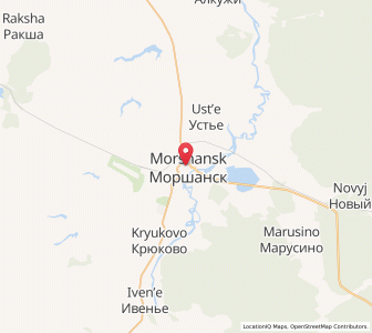Map of Morshansk, Tambov Oblast