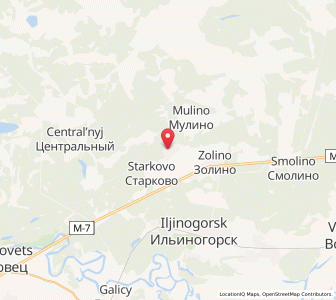 Map of Mulino, Nizhny Novgorod Oblast
