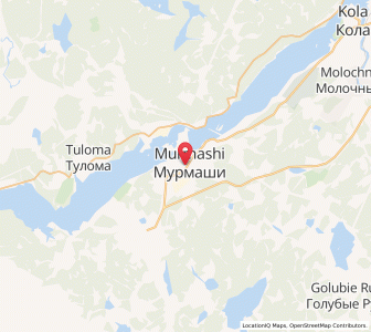 Map of Murmashi, Murmansk
