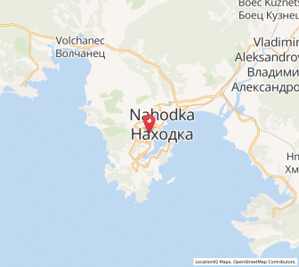 Map of Nakhodka, Primorye