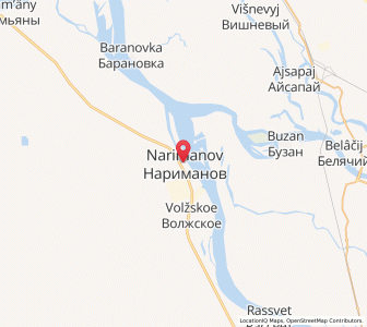 Map of Narimanov, Astrakhan Oblast