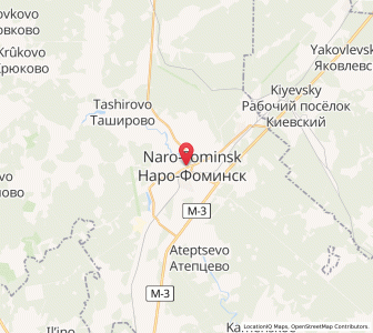 Map of Naro-Fominsk, Moscow Oblast