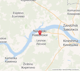 Map of Navoloki, Ivanovo Oblast