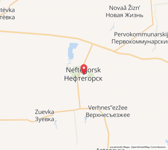 Map of Neftegorsk, Samara Oblast