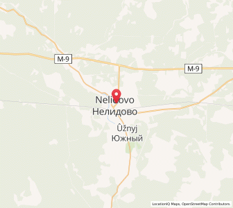 Map of Nelidovo, Tver Oblast