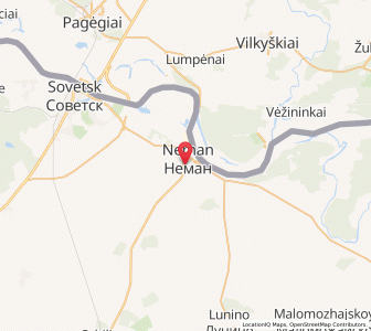 Map of Neman, Kaliningrad Oblast