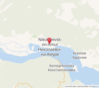 Map of Nikolayevsk-on-Amure, Khabarovsk