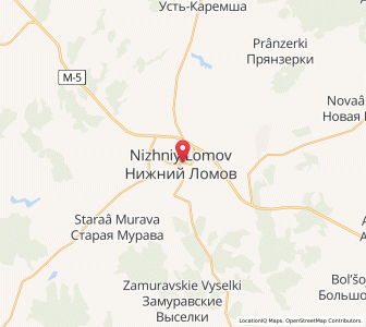 Map of Nizhniy Lomov, Penza Oblast