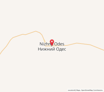 Map of Nizhniy Odes, Komi