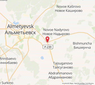 Map of Nizhnyaya Maktama, Tatarstan Republic